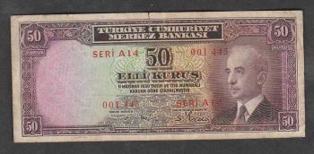 Turkey 50 kurus 1930