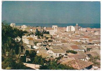 Greece Postcard & Stamp - Patras Partial View