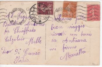 France Postcard & Stamp - Marseille 1930