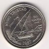 100 Escudos - Km# 640 - Nuno Tristao - 1987 - Unc - Copper-Nickel