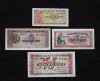 GREECE 4 NOTES 5-2-1 DR & 50 LEPTA 1941 UNC