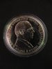 GREECE SILVER PROOF MEDAL 1993 '' KARAMANLIS - SCHUMAN ''