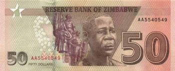 ZIMBABWE 50 Dollars 2020 (2021) UNC