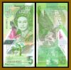 East Caribbean 5 Dollars, 2021 P-New Hummingbird QEII Polymer Unc