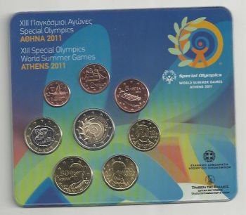 ΣΕΙΡΑ ΕΛΛΗΝΙΚΩΝ ΕΥΡΩ 2011 SPECIAL OLYMPICS - GREEK BLISTER 2011 SPECIAL OLYMPICS