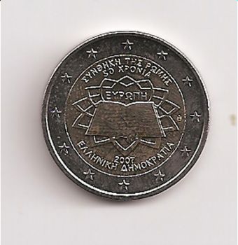 GREECE: 2 EURO 2007-ROME CONVENTION UNC!