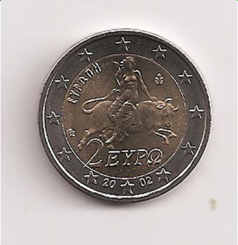 Greece: 2 EURO  2002  (EUROPE) UNC!