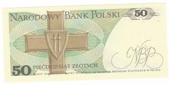 Polski 50 Zlotych 1988 UNC