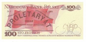 POLAND 100 ZLOTYCH 1986 UNC