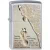 Zippo Wet Look - Footprint in Sand     (Retail Price(NL) €42,95)