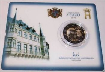 Luxembourg 2010 - CoinCard with 2€ comemorative coin