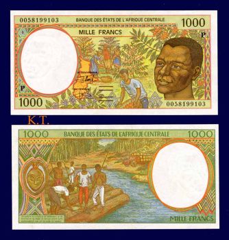 CHAD (CENTRAL AFRICAN STATE) 1000 Francs 2000 UNC