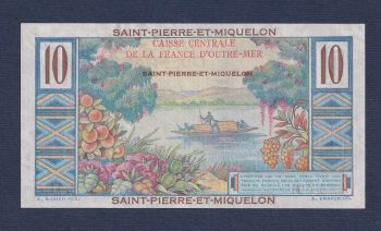 SAINT PIERRE & MIQUELON 10 FRANCS 1946 UNC