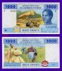 CENTRAL AFRICAN REPUBLIC 1000 FRANCS 2002 
