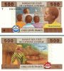CONGO (CENTRAL AFRICAN STATE) 500 FR. 2002 P-106T UNC