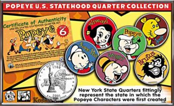 POPEYE & FRIENDS U.S Coin Set