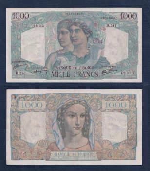 FRANCE 1000 Francs 25-Apr-1946 No49321 ΕΞΑΙΡΕΤΙΚΟ