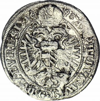 1698, Silesia, Leopold I, 3 kreuzer