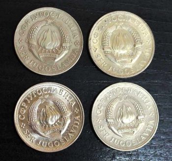 ΓΙΟΥΓΚΟΣΛΑΒΙΑ SET 10 ΔΗΝΑΡΙΑ 1976-77-78-79 XF-UNC