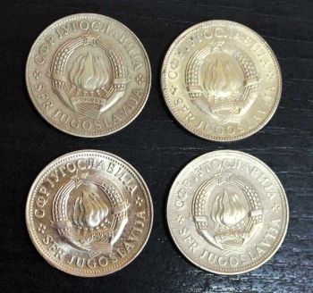 ΓΙΟΥΓΚΟΣΛΑΒΙΑ SET 10 ΔΗΝΑΡΙΑ 1976-77-78-79 XF-UNC