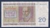 BELGIUM 20 Francs 1950 XF No306363