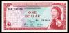 EAST CARIBBEAN 1 Dollar 1965 QEII P13k AUNC