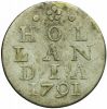 1791, Holland 2 Stuiver Silver