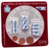 San Marino- Miniroll with 3 Rolls (60 coins 1ct 2ct 5ct)   3 coins 1, 2 and 5 cent  2006
