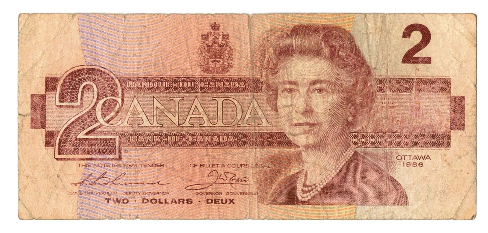 Paper Money - North America: CANADA 2 DOLLARS (OTTAWA 1986) BC-55b UNC