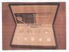 Greece: Proof set 2012 9 coins EURO with C,O,A, BU UNC!!! (wooden case)!