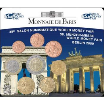 FRANCE mini-set Euro BU 2009 - World Money Fair Berlin 2009