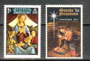 GRENADA CHRISTMAS 1973 & 1977 MNH**