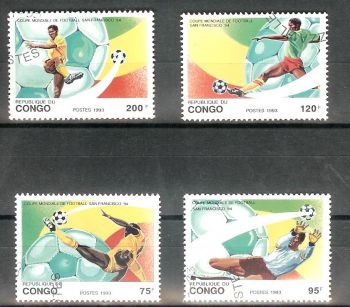 CONGO 1993 WORLD CUP FOOTBALL S.FRANCISCO 94 MH.