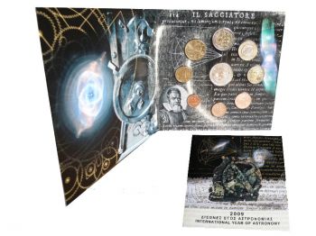 Greece - Euro coins, Official BU Coin Set 2009   10 Euro Silver International Year of Astronomy