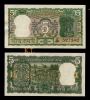 INDIA 5 RUPEES ND P-55 UNC W/HOLE
