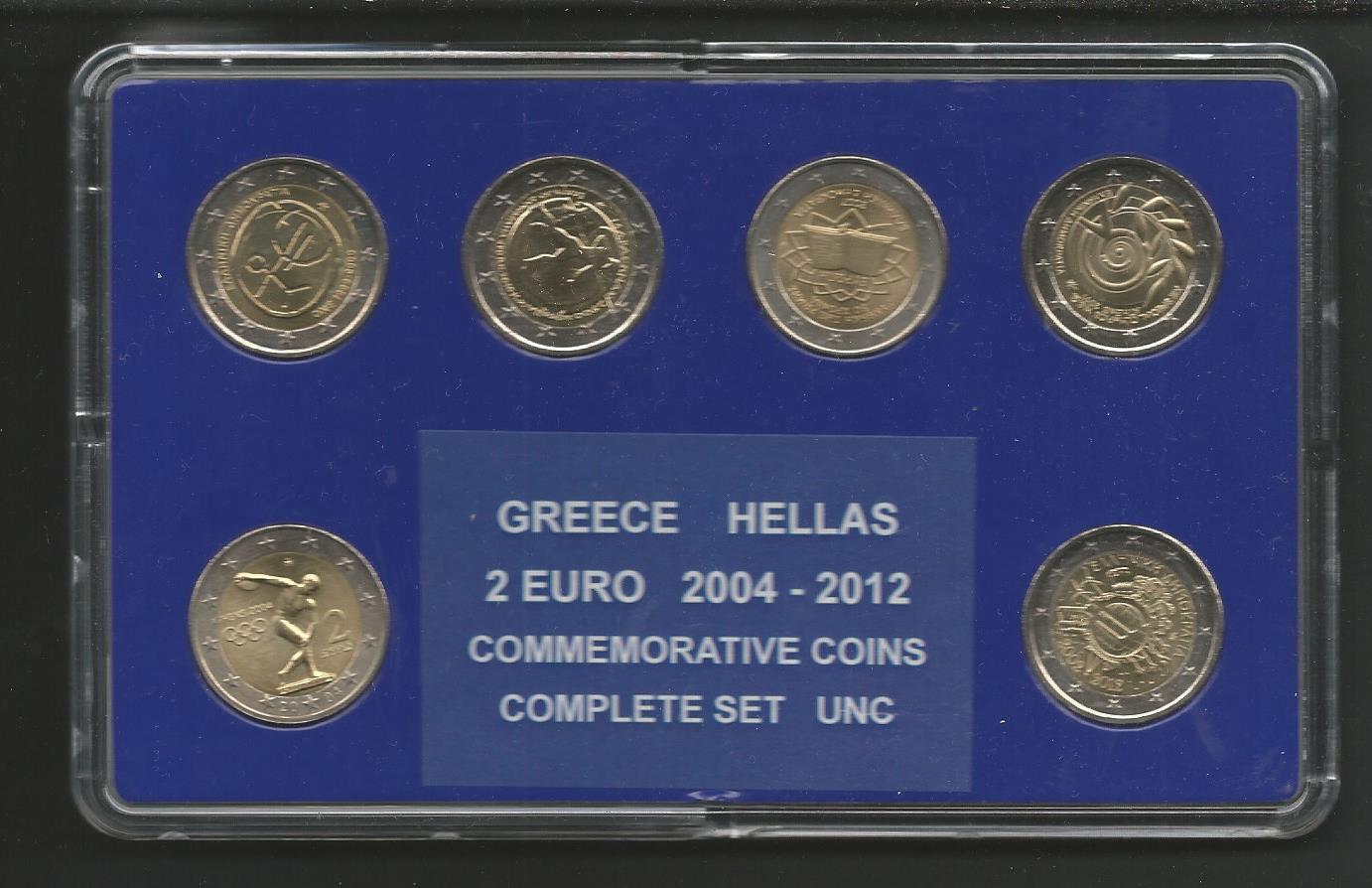 coins-greece-all-2-euro-commemorative-coins-2002-20013-unc