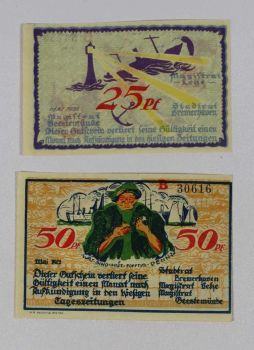 GERMANY SET 2 NOTGELD 1921