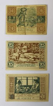 GERMANY SET 3 NOTGELD BIRKENFELD