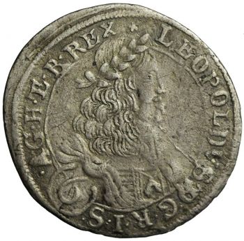 1673 Austria Habsburg 6 cruisers Leopold I, Graz Silver