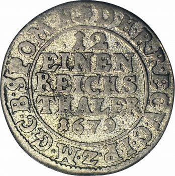 1679 Brandenburg-Prussia 1/12 Thaler