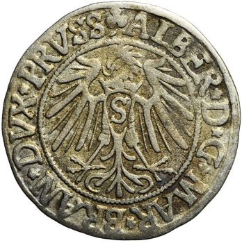 1542 Germany Groschen Albert of Bradenburg Duke of Prussia