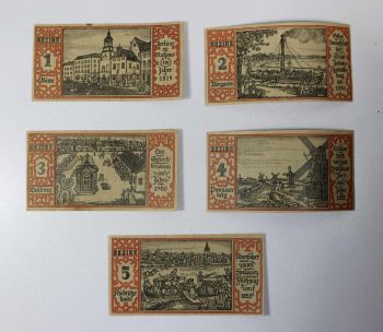 GERMANY SET 5 NOTGELD BERLIN 1921