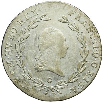 1804 AUSTRIA 20 KREUZER A Franz II, SILVER