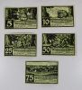 Germany Set 5 Notgeld 5-10-25-50-75 Pfennig 1921