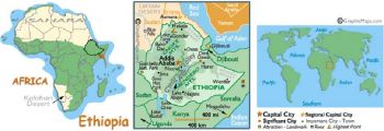 ETHIOPIA 10 Birr 1989-AD 1997 P48a UNC