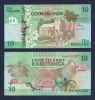 COOK ISLANDS 10 DOLLARS 1992 Prefix AAA UNC