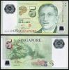 SINGAPORE 5 DOLLARS 2007 (2010) POLYMER UNC