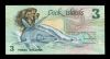 Cook Islands $3 1987 (Naked Ina) UNC