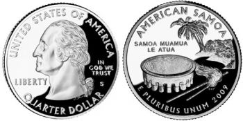 USA 1/4 dollar 2009 American Samoa UNC