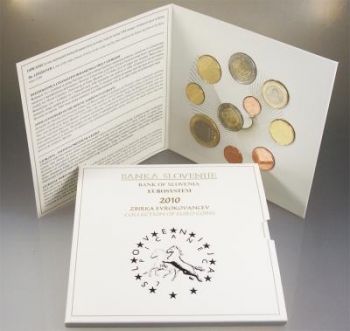 SLOVENIA. Euro Set BU 2010 (10 coins) - Free shipping E.U.